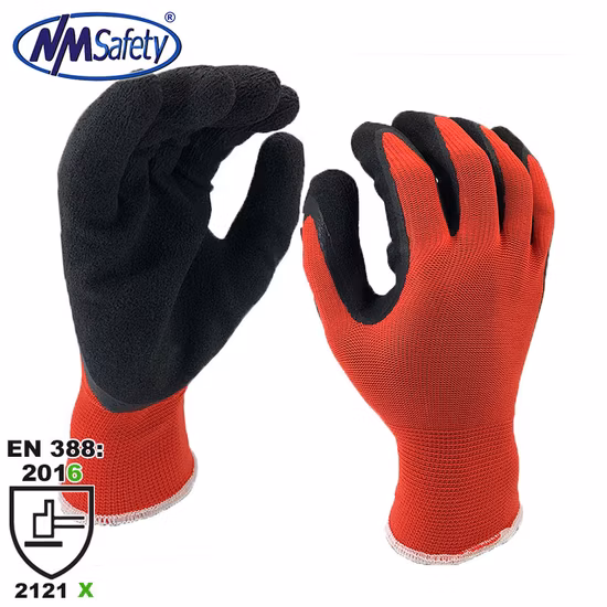 Nmsafety China Foam Latex Palm Coated Gardening Glove Supplies