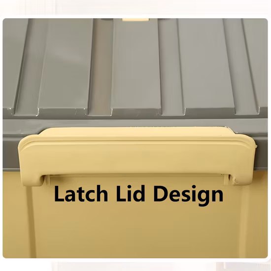 8092 Durable PP Plastic Storage Box with Strong Buckle & Convenient Lid Multi